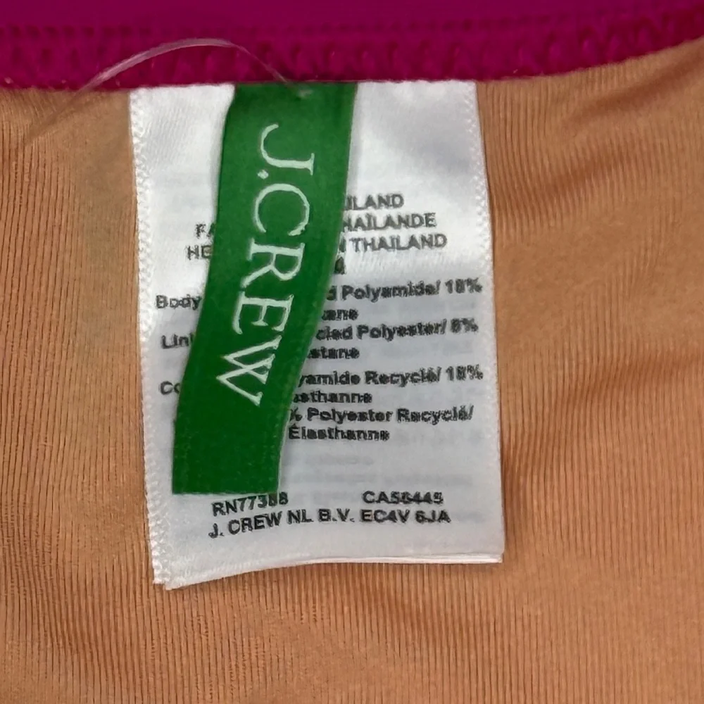 NWT | J.Crew | Bikini Bottom | Magenta Pink | Size M - Picture 6 of 12